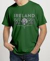 IRELAND 3D CELTIC PROVINCES Mens T-Shirts Cara Craft S BOTTLE GREEN 