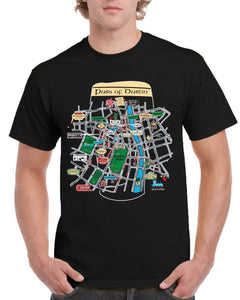 PUBS OF DUBLIN Mens T-Shirts Cara Craft S BLACK 