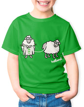 Load image into Gallery viewer, SHEEP KNITTING Children Classic T-Shirt Cara Craft 3-4 Kelly Green 
