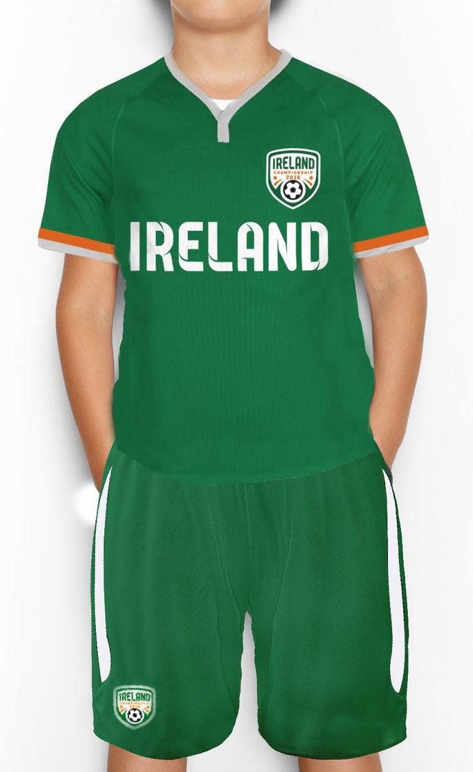 IRELAND CREST Children Classic T-Shirt Cara Craft GREEN 3-4 