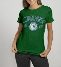 Load image into Gallery viewer, IRELAND APPAREL 88 V2 Ladies T-Shirts Cara Craft S BOTTLE GREEN 
