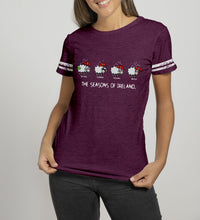 Load image into Gallery viewer, FOUR SEASONS LINE Ladies T-Shirts Cara Craft S BURGUNDY 
