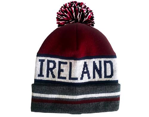 IRELAND TEXT CAPS/HATS Cara Craft BURGUNDY 
