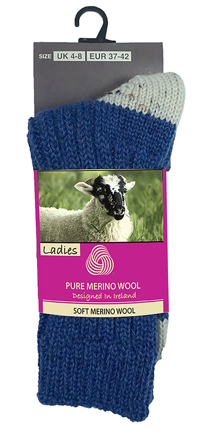 MERINO WOOL WOMEN SOCKS Glenrua Merino Socks Cara Craft Blue 