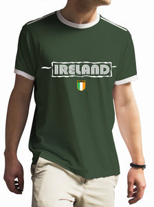 IRELAND BLIPPO SHIELD Mens T-Shirts Cara Craft S BOTTLE GREEN 